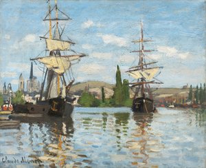 Schepen op de Seine bij Rouen, 1872-73